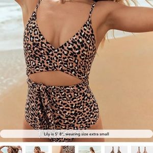 Womens Wrap one piece Swimsuit